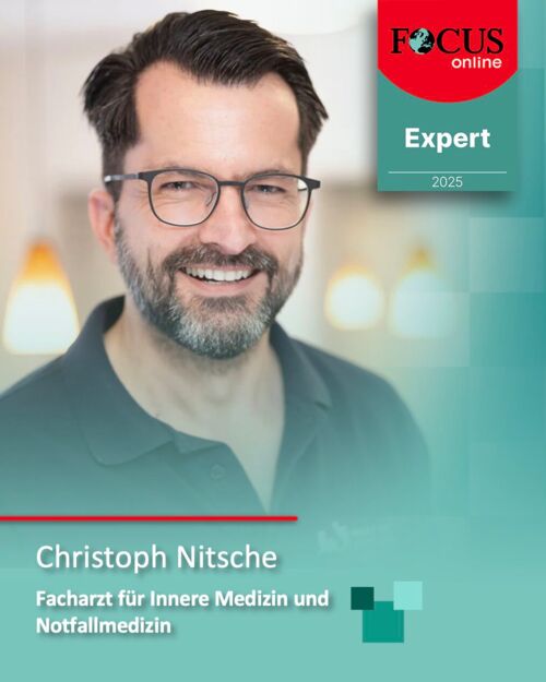 FOCUS online Expert 2025: Christoph Nitsche, Facharzt für Innere Medizin und Notfallmedizin